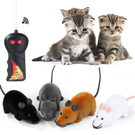 Funny Cat Wireless Rc Rat Mice Toy Remote Control Pet Kitten Playing