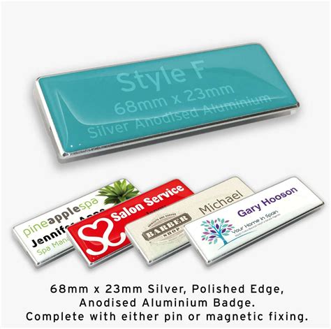 Staff Badges Direct Custom Staff Name Badge Style F