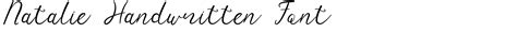 Natalie Handwritten Font Download Fonts