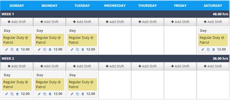 Often, facilities that require rotating shifts. Patrol Rotations Schedule Examples | Patrol 24/7 Schedule ...