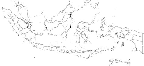 Download Gambar Peta Indonesia Hitam Putih Download