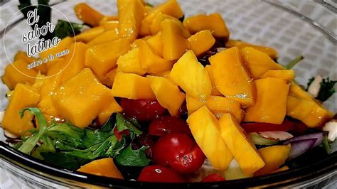 Como Hacer Una Deliciosa Ensalada De Mango Sana Y Nutritiva YouTube