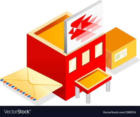 Icon Post Office Royalty Free Vector Image Vectorstock