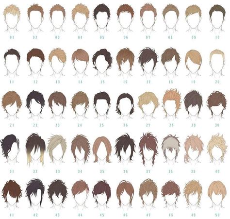 Guy Drawing Hair Drawing Reference Anime Hairstyles Reference