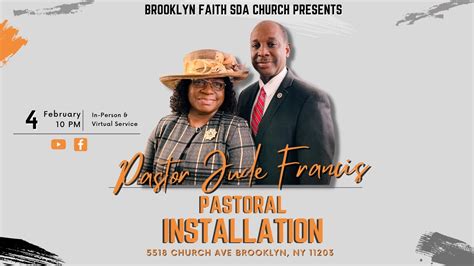 Brooklyn Faith Sda Online Sabbath Service Installation Of Pastor