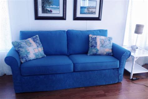 Blue Slipcover Cushions On Sofa Replacement Sofa Cushions Sofa Seat