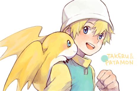 Takaishi Takeru And Patamon Digimon And More Drawn By Ayame Artist Danbooru