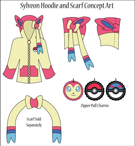 Fairy Hoodie Scarf Combo Eeveelution Cosplay Sizes S Xl Custom