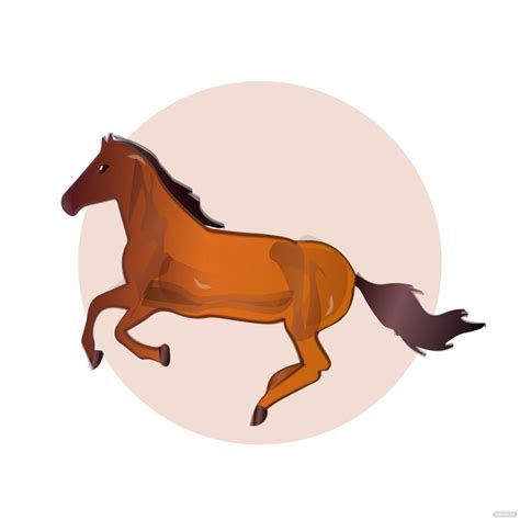 Galloping Horse Vector In Illustrator Svg  Eps Png Download