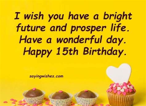 15th Birthday Wishes And Quotes For Fifteen Year Old