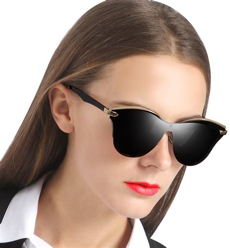 Siplion Womens Oversized Aviator Sunglasses For Women Polarized And Uv Protection Va3 Black