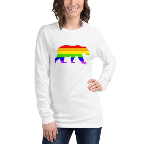 Rainbow Flag Bear Lgbtq Shirt Lgbt Shirt Pride Shirt Gay Etsy