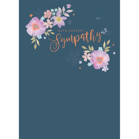 Sympathy Card Delicate Floral
