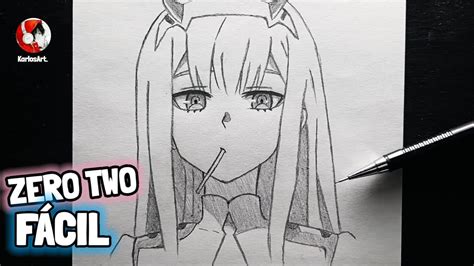 Cómo Dibujar A Zero Two Paso A Paso Facil A Lapiz How To Draw Zero