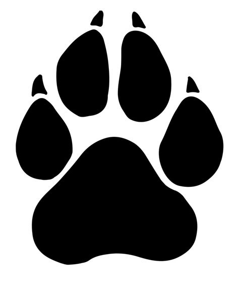 Download Vector Dog Paw Prints Clipart Dog Cat Tiger