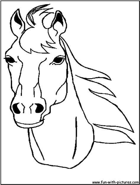Horses Face Coloring Pages