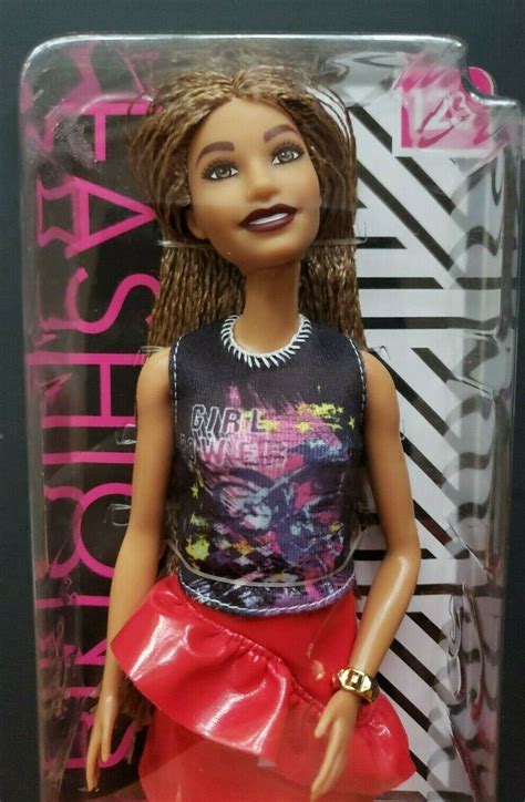 mattel barbie fashionistas doll 123 brunette braids african etsy