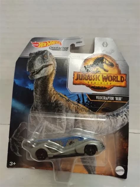 Mattel Hot Wheels Jurassic World Dominion Character Cars Velociraptor