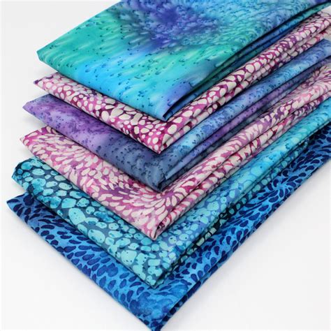 6 Fat Quarters Batik Bundle Overdale Fabrics