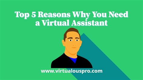Top 5 Reasons Why You Need A Virtual Assistant Youtube