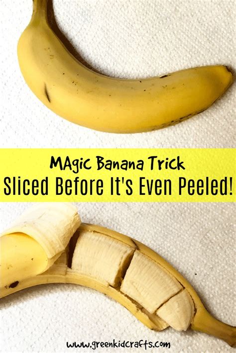 How To Slice A Banana Without Peeling It Banana Poster