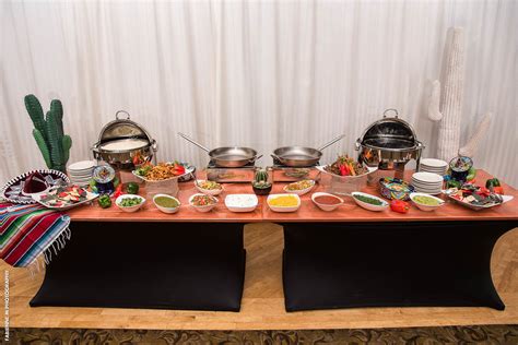 Sterling Ballrooms Fajita Station For Weddings And Mitzvahs In Tinton