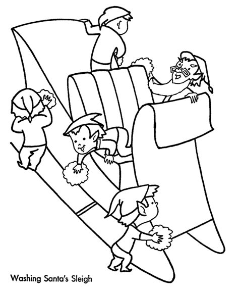 Super coloring has three pages full of santa coloring pages that have santa delivering gifts, playing with animals, riding his sleigh, sneaking down a santa is giving gifts, waving, making toys, driving a sleigh, and just looking downright jolly. Santa Sleigh Coloring Pages - Coloring Home