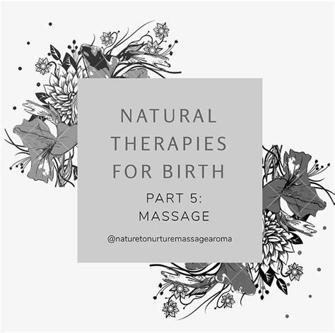 Antenatal Massage Birth And Natural Therapies Nature To Nurture