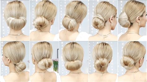 10 Donut Bun Hairstyles 🍩 How To Use A Hair Bun Maker Youtube