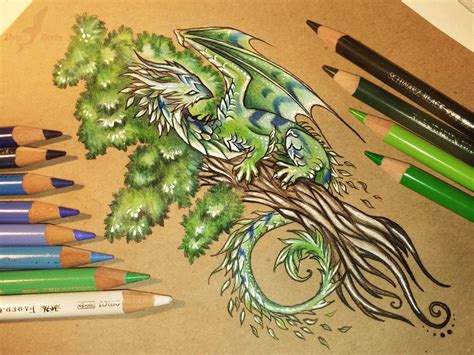 Tree Of Life Dragon Artwork Dragon Drawing Dragon Art
