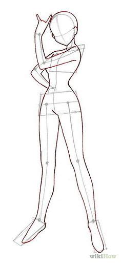 Female Body Sketch Template Body Anime Base Sketch Girl Female 2728