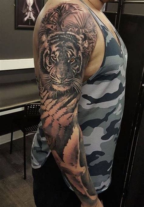 Japanese themed black and gray tiger tattoos. Tiger Tattoo by Lorand Limited Availability @ Revelation ...