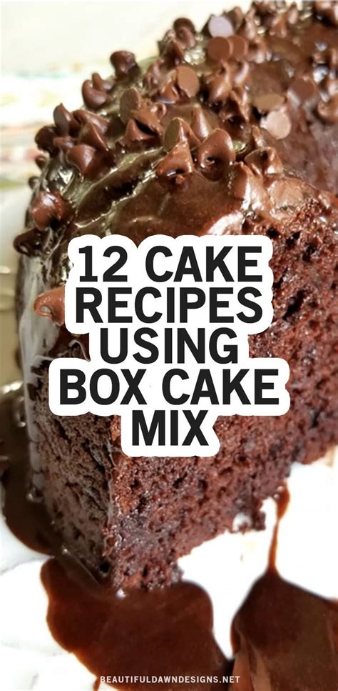 48 recipes using cake mixes in a box