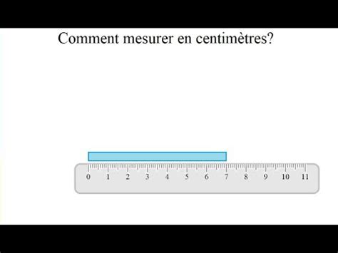 Maths CP mesurer en centimètres -