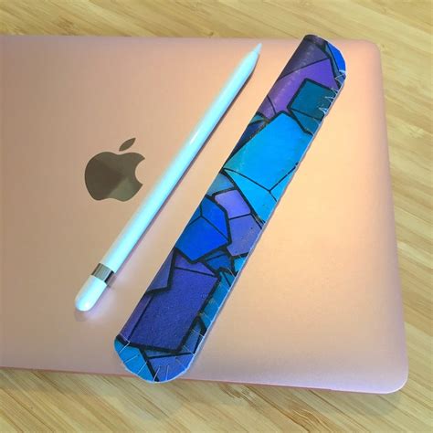 Purple Cubes Apple Pencil Sleeve Apple Pencil Case Ipad Pencil Case