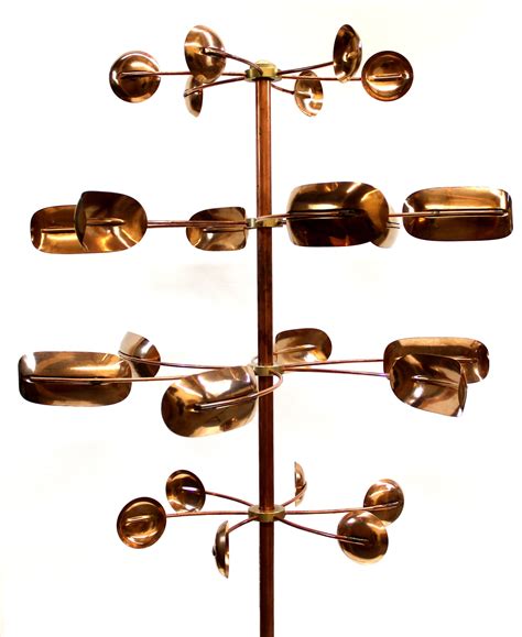 Stanwood Wind Sculpture Kinetic Copper Spinner Quaking Etsy Wind