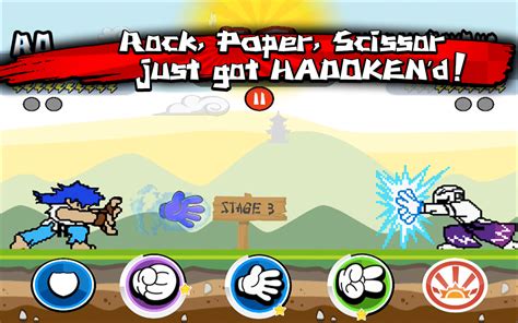 roshambo fighters rock paper scissors rps kung fu battle hadouken uk appstore for android