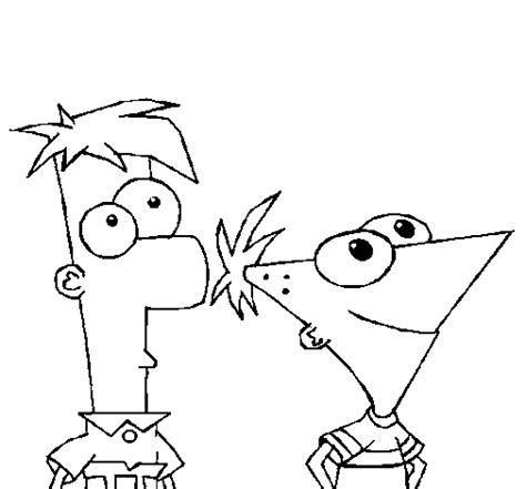 Imagenes De Phineas Y Ferb Para Colorear Gratuitos Dibujos Para Colorear Phineas Y Ferb