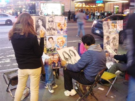 Times Square Street Artists Charl Laas Optometrists