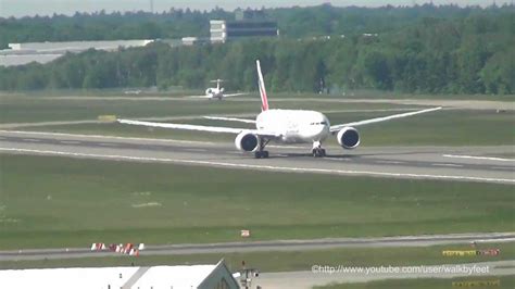 Emirates The 1000th Boeing 777 Take Off At Hamburg Airport Youtube