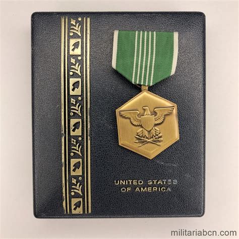 Estados Unidos Army Commendation Medal Arcom Con Caja Y Pasadores