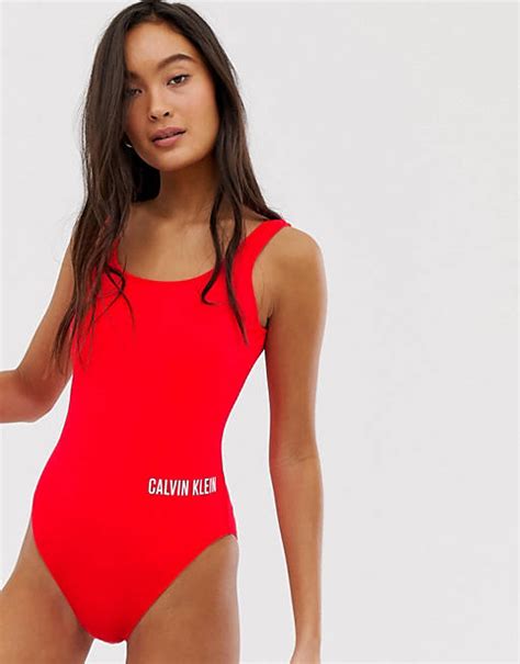 Calvin Klein Scoop Swimsuit Asos