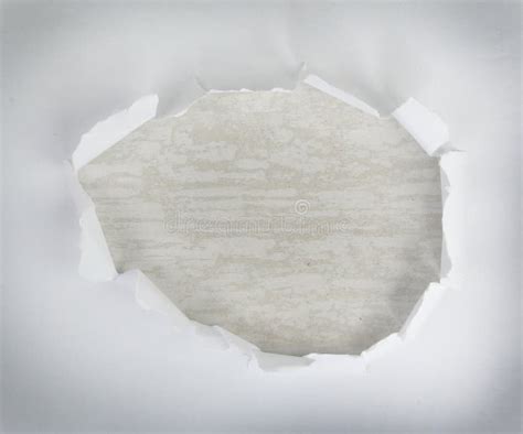 Hole In The Paper Stock Photo Image Of Idea Scroll 29023528