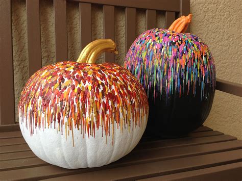 Decorated Pumpkins For Fall Looks Like More Crayon Art Creative Pumpkin Decorating