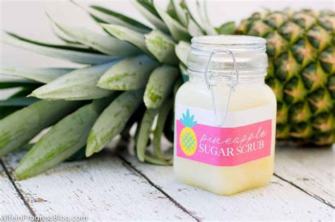 Diy Pineapple Sugar Scrub The Perfect Summer Hostesst T
