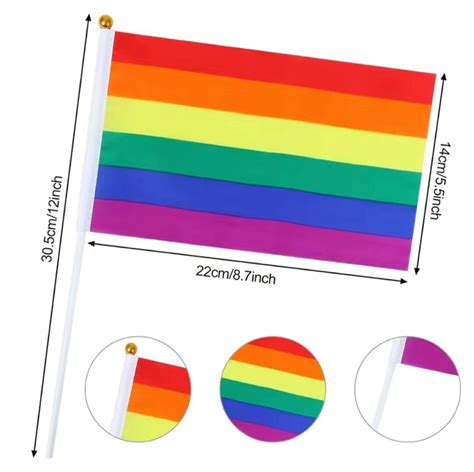 5pcs Mini Rainbow Pride Flags Pride Flag Mini Pride Flags Etsy