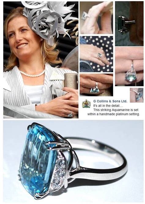 Sophie Wessex Aquamarine Ring Royal Jewelry Royal Jewels Jewels