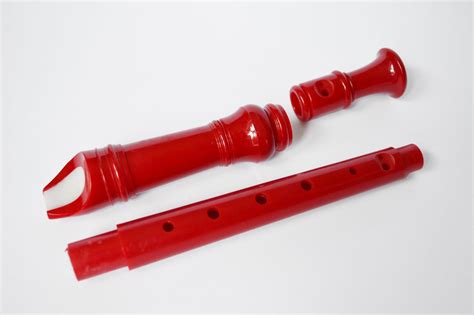 Flute Musical Instrument Red Flute Recorder 13 Etsy