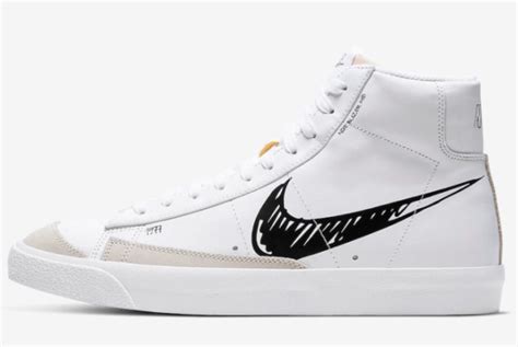 Nike Blazer Mid 77 Sketch Whiteblack Unisex Sneakers Cw7580 101