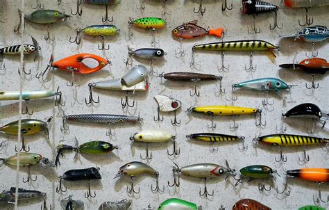 Fishing Hooks Tackle Section разное Fishing Lures Hd Wallpaper